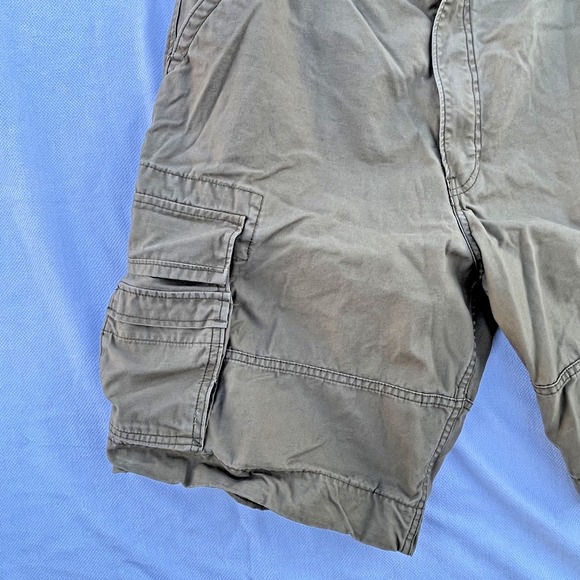 Men's Levi's Black Cargo S40196 Shorts Size 36 kaki Multi Pockets Hiking Grunge - Picture 5 of 14